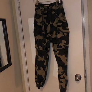 High waisted army pants